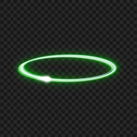 Glowing Green Ring Circle Effect PNG IMG