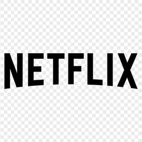 Black Netflix Text Logo