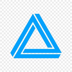 HD Aesthetic Blue Triangle PNG