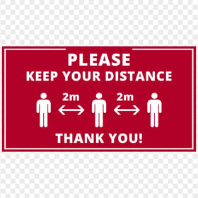 Please Keep Your Distance 2M Pandemic Free Signage