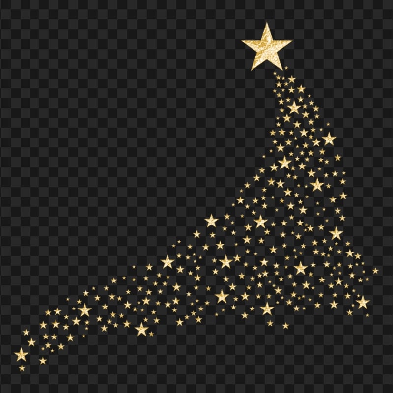 HD Golden Stars Confetti PNG | Citypng