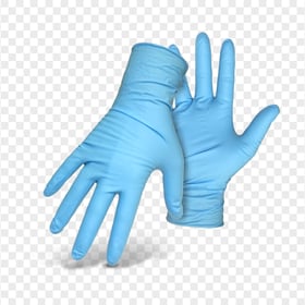 Medical Pair Of Gloves Surgical Blue