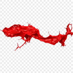 HD Red Liquid Paint Splash PNG