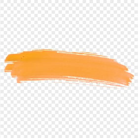 HD Watercolor Brush Orange Effect PNG