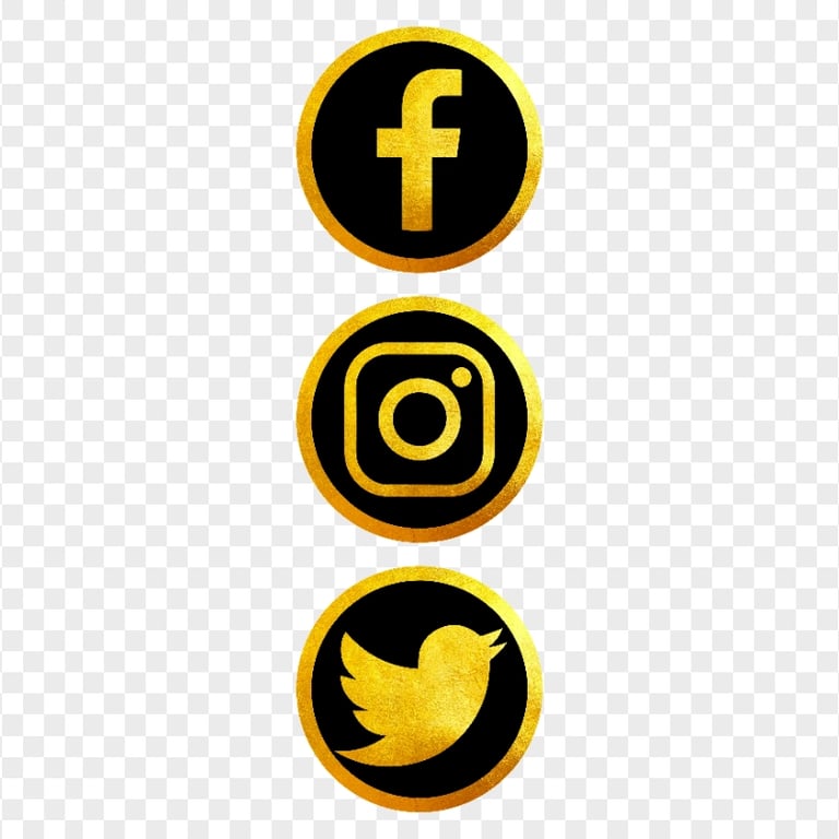 HD Facebook Instagram Twitter Vertical Luxury Icons PNG png | Citypng