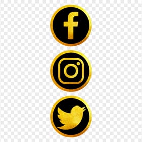 HD Facebook Instagram Twitter Vertical Luxury Icons PNG png