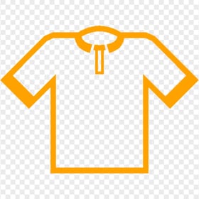HD Football T-shirt Orange Icon Transparent Background