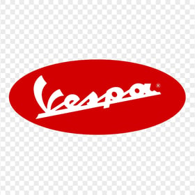 Vespa Red Oval Logo HD PNG