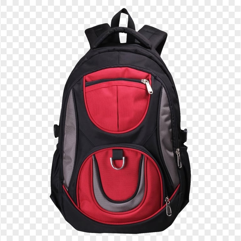Back To School Black & Red Bag PNG