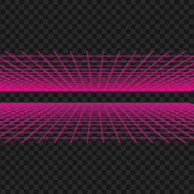 Retro Pink Neon Grid 80s HD PNG