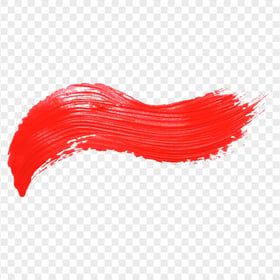 Transparent HD Real Red Brush Stroke