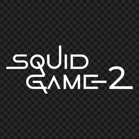 Squid Game 2 White Logo Download PNG