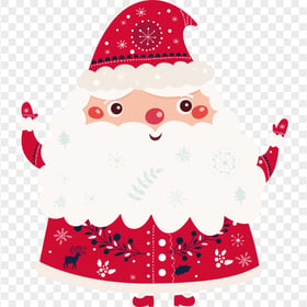 Christmas Santa Grandpa Cartoon Vector Character