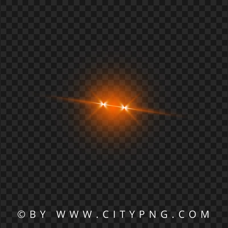 Orange Laser Eyes Lens Flare Effect FREE PNG