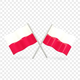 Poland Two Crossed Flags PNG