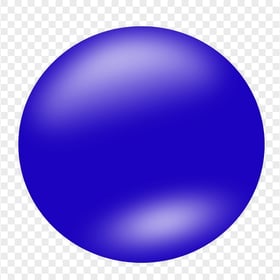 HD Sphere Circle Button Blue Color Transparent PNG