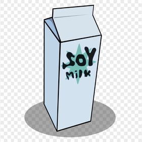 HD Soy Milk Box Cartoon Clipart PNG