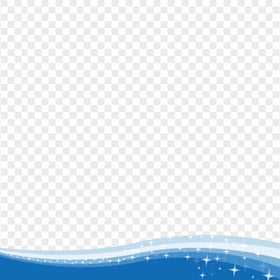 Blue Abstract Curve Banner Transparent Background