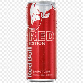 HD Cold Red Bull The Red Edition Can PNG