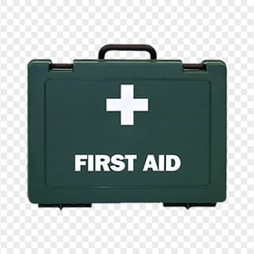Dark Green Illustration First Aid Kit Handbag Icon