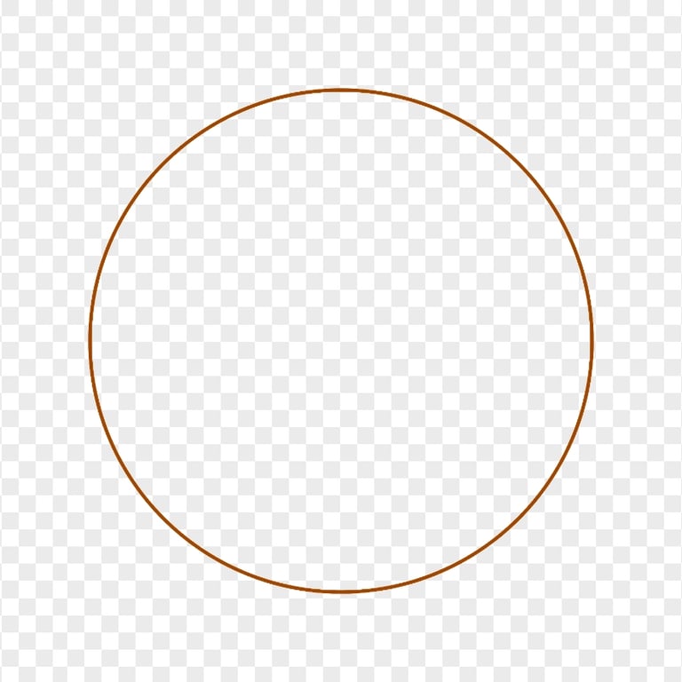 Circle Brown Line Border HD Transparent PNG