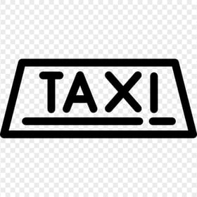Taxi Service Black Sign Icon Logo PNG