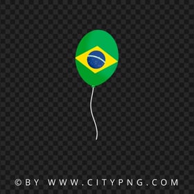 Brazil Flag Balloon HD Transparent Background