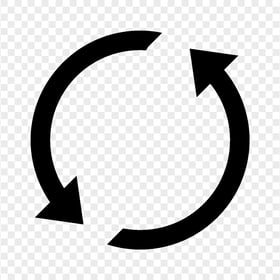 Circle Arrow Black Icon Transparent Background