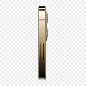 HD Gold Apple iPhone 12 Pro Side View PNG