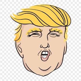 Donald Trump President Vector Clipart Drawing