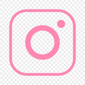 HD Pink Square Line Instagram IG Logo Icon PNG
