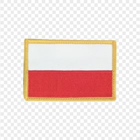 Embroidered Poland Flag Patch HD PNG