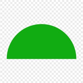 FREE Green Half Semi Circle PNG