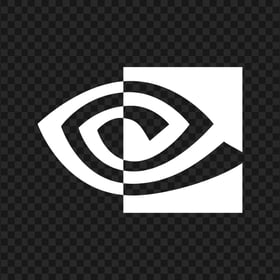 Nvidia Eye White Logo Icon HD PNG