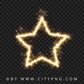 Sparkling Firework Star HD PNG