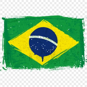 Grunge Brazil Brazilian Flag Download PNG
