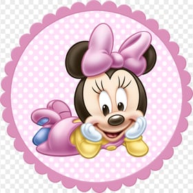 Baby Minnie Mouse Round Logo HD PNG