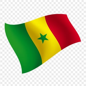 Illustration Senegal Flying Flag PNG