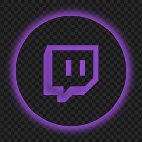 Twitch Purple Neon App Icon PNG