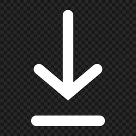 HD Download Down Arrow White Symbol Sign Icon PNG
