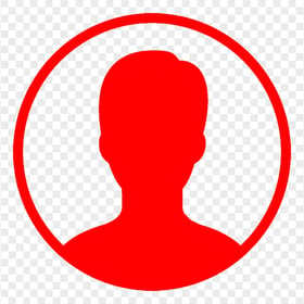 Profile User Round Red Icon Symbol Download PNG