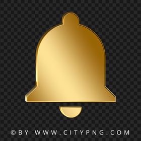 Youtube Gold Bell Notification Icon PNG IMG