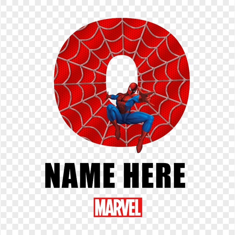 HD Spider Man Number 0 Zero FREE PNG