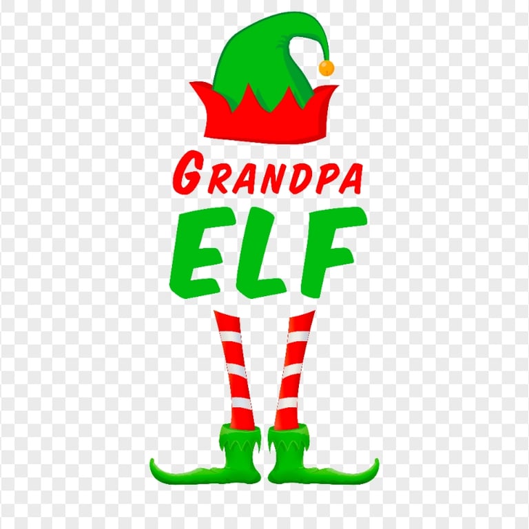 HD Grandpa Elf Xmas Illustration Transparent PNG