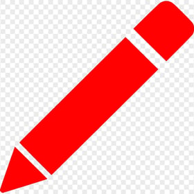HD Red Angle Pencil Icon PNG
