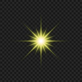 PNG Sparkling Shining Yellow Star Light