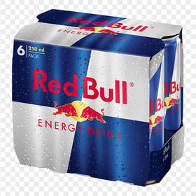HD Red Bull Pack Of 6 PNG
