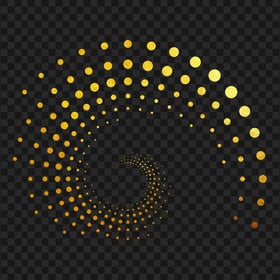 HD Black Spiral Halftone Polka Dots Abstract PNG