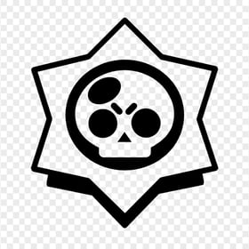 HD Black Outline Brawl Stars Game Logo Icon Symbol PNG