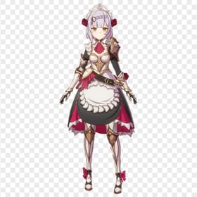 HD Noelle Genshin Impact In Game Character PNG